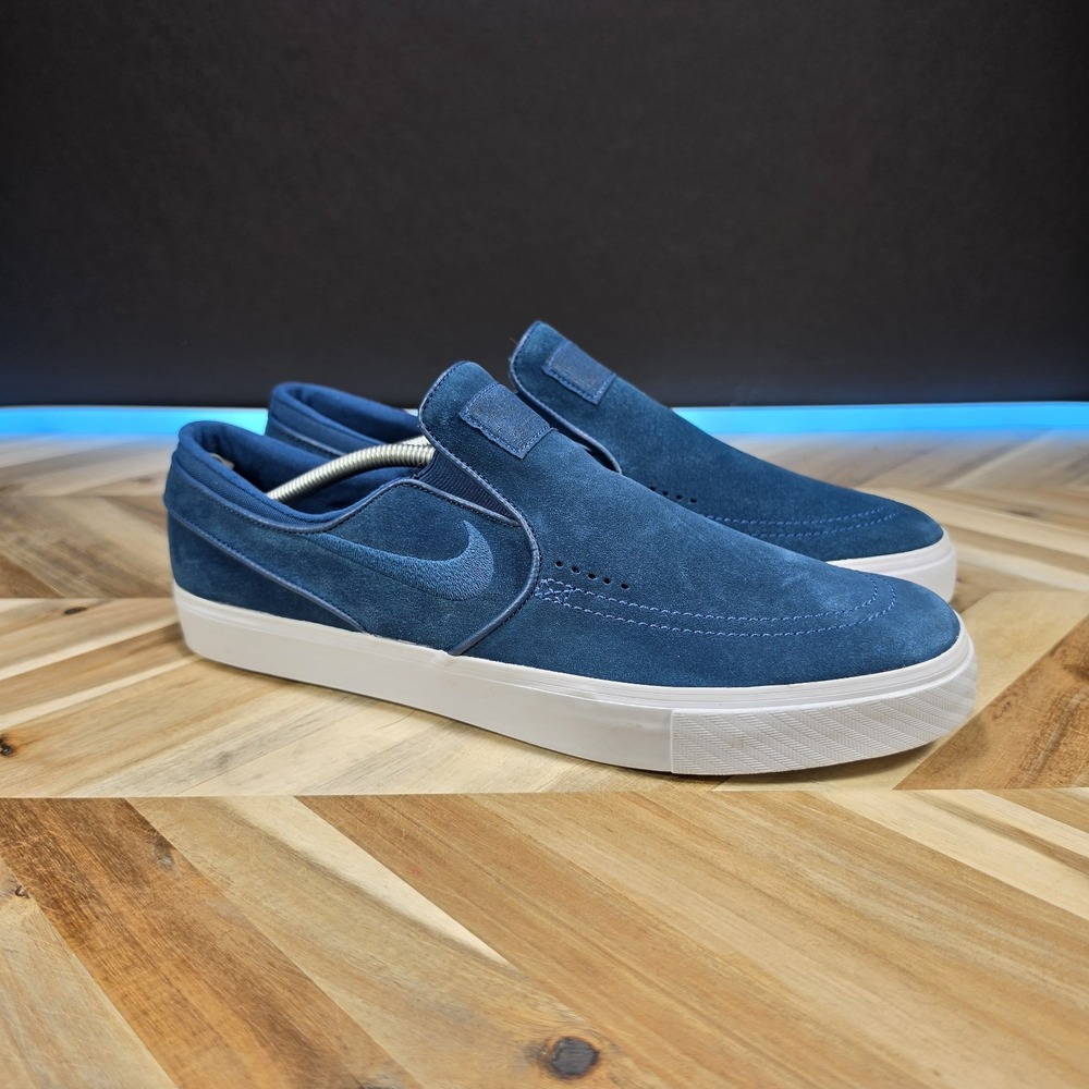 Nike SB Zoom Stefan Janoski Slip On Men's 13-Blue Force Suede Skate 833564-402